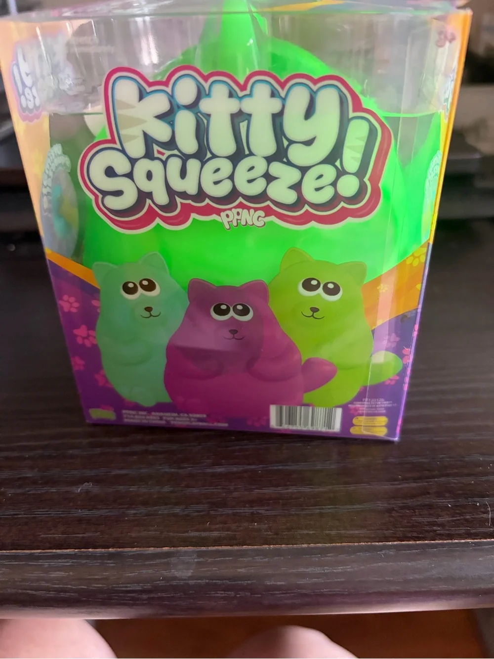 Kitty Squeeze! Green Squishy Kids Toy by (brand)